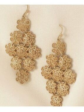 Stella & Dot Filigree Chandelier Earrings
